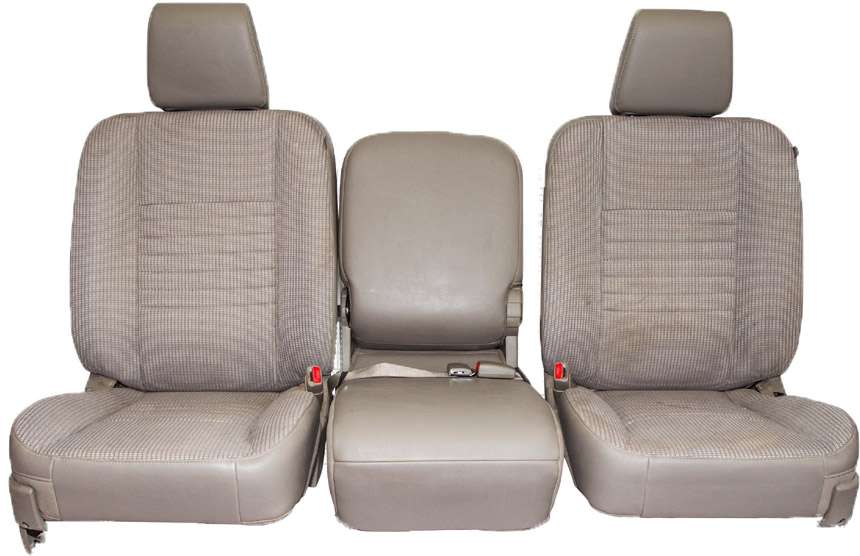 Front Bottom & Top Leather Seat Cover Gray 2006 2007 2008 2009 Dodge Ram Laramie 