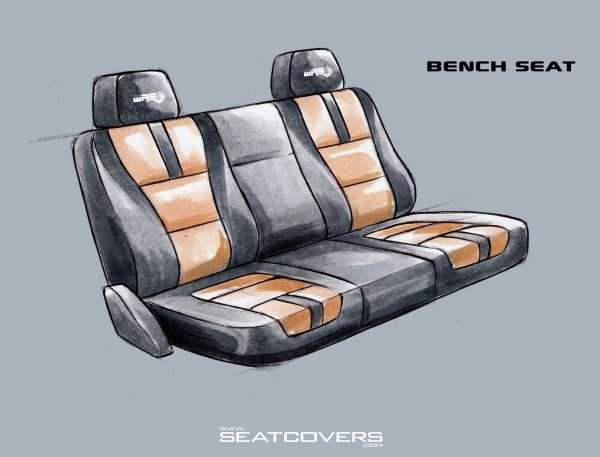 2019+ Dodge Ram 1500 Rear Seat Covers dodge seat covers ram seat covers bench seat covers www.seatcovers.com