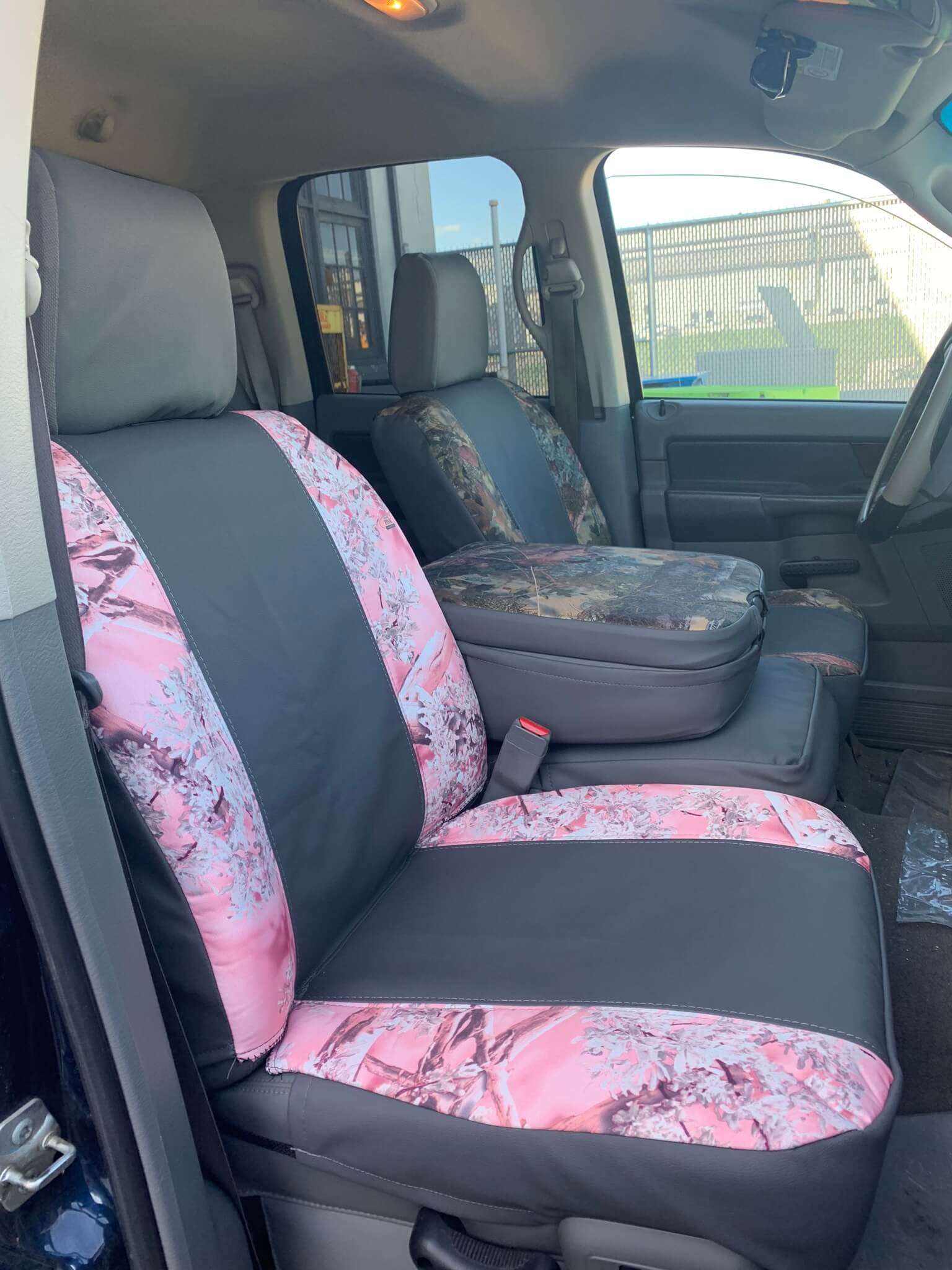 car seat covers  40-20-40 seats cotton two tone fits Dodge Ram trucks 2011-2018