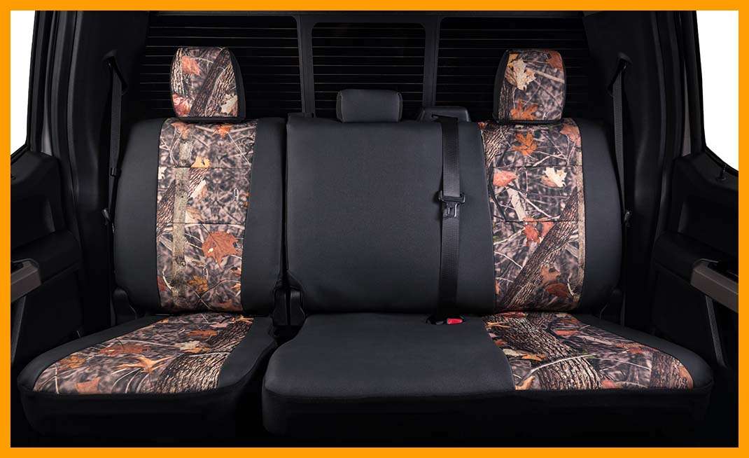 2006-2021 Isuzu NPR Durafit Seat Covers Heavy-Duty Exact Custom-Fit Seat Covers Front 40/60 Split Bench Seat, I2280-C1 Black Endura 