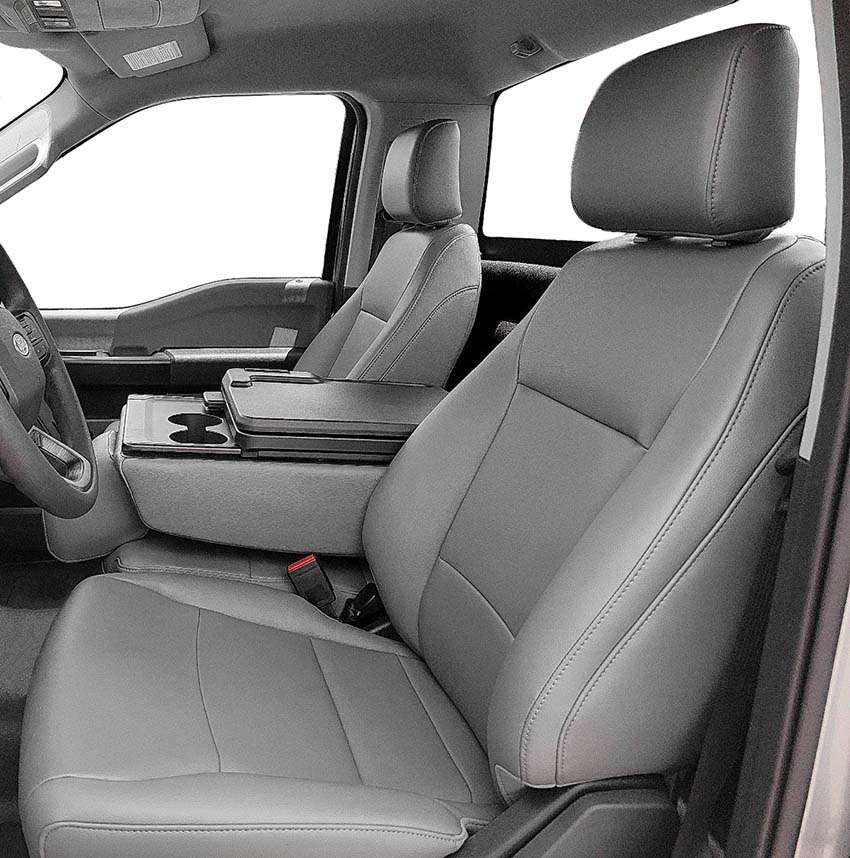 Luxury Front & Rear Seat Covers for Ford F-150 2000-2019 Car Seat Cover PU Leather Wear Resistant Waterproof Sporty Black 