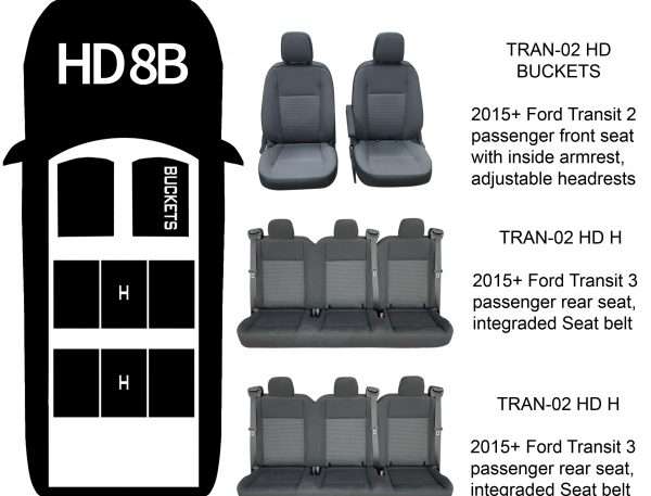 Ford transit 8 passenger van seat covers ford seat covers www.seatcovers.com