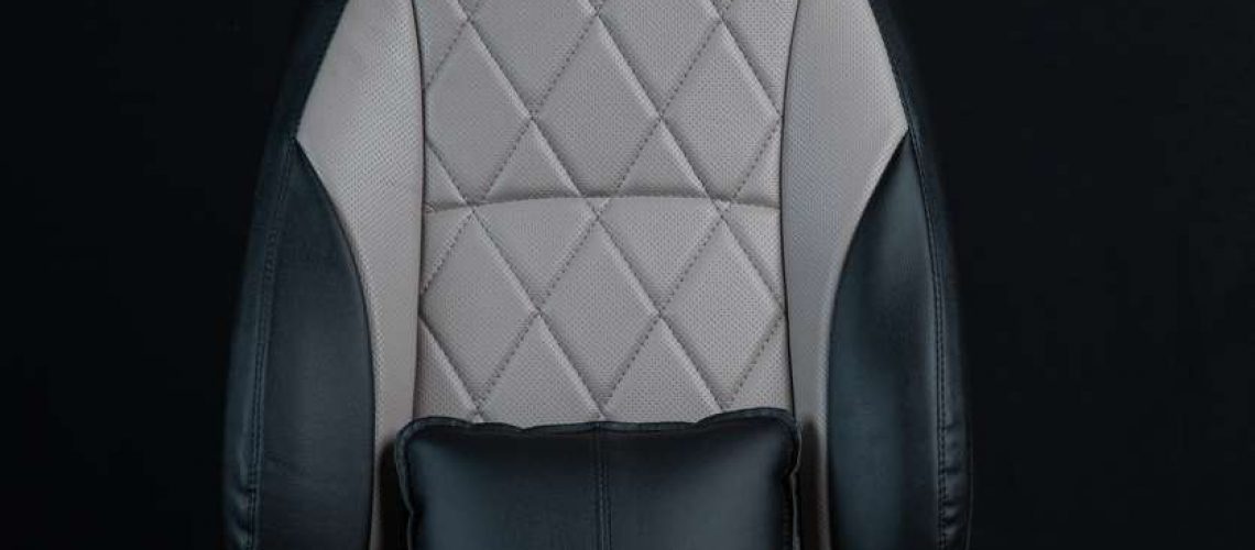 close up of a car seat cover